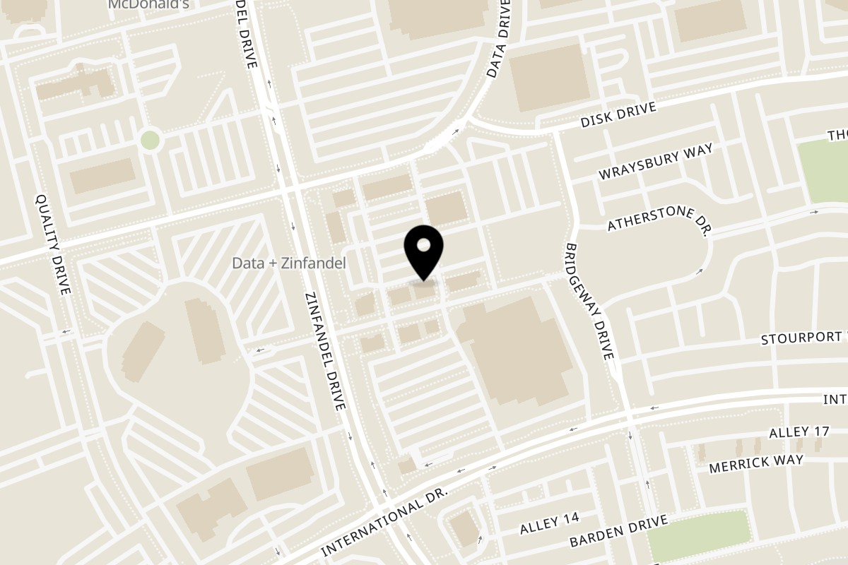 Map showing the location of Farm Plates on 3191 Zinfandel Dr #3 in Rancho Cordova